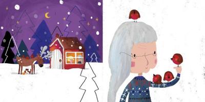 1819deer-birds-house-oldlady-night-snowqueen-fairytale
