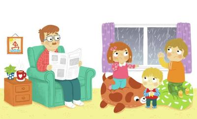 children-family-raining