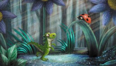 tiny-saurus-and-ladybird