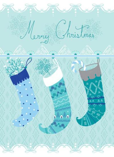 blue-and-white-christmas-patterned-stockings