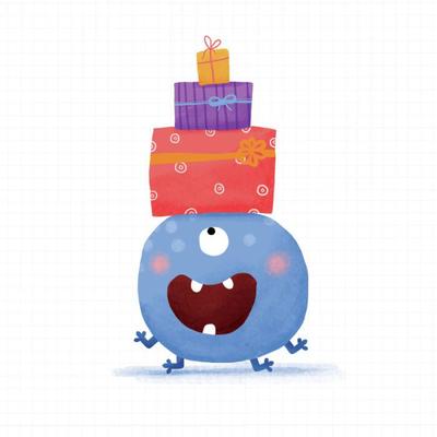 monster-with-presents