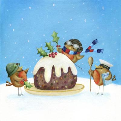 christmas-pudding-robins-holly-wooden-spoon