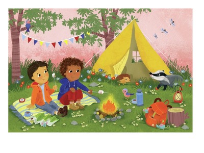 camping-boys-tent-badger-hedghog-fire-melaniemitchell-psd-jpg