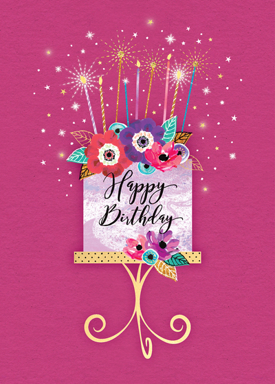 female-birthday-daughter-sister-niece-marbled-birthday-cake-with-poppies-jpg