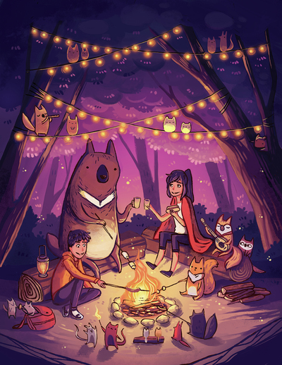 campfire-night-nature-animals-child-boy-girl-fun-jpg