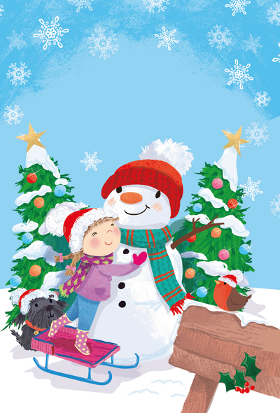 snowman-girl-dog-jpg