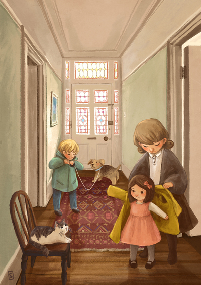 home-mother-children-dog-cat-door-jpg-1