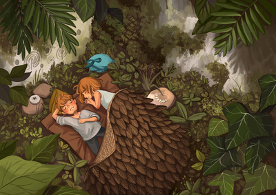brother-sister-sleep-foliage-jpg