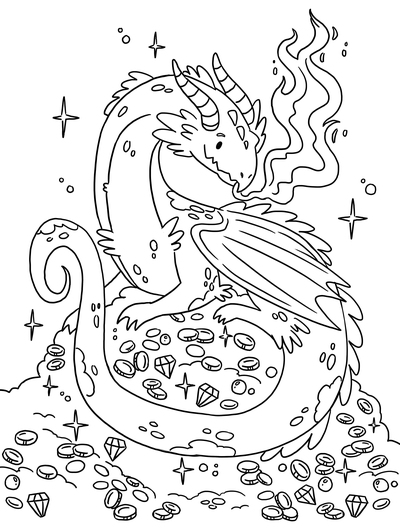 dragon-coloring-colouring-pages-magical-mythical-creatures-cute-kidsbooks-workbooks-lineart-blackandwhite-michellesimpson-jpg