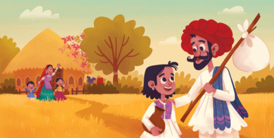 indian-farmer-boy-poor-family-father-son-farm-folktale-fable-hut-png