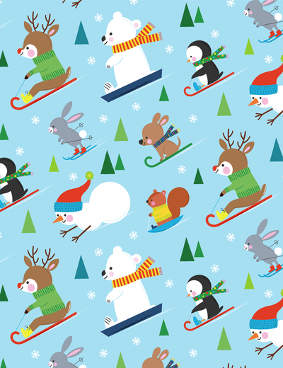 ah23-lc38-christmas-polar-bear-reindeer-snowman-penguin-dog-squirrel-toboggan-sled-skiing-trees-jumper-scarf-jpg