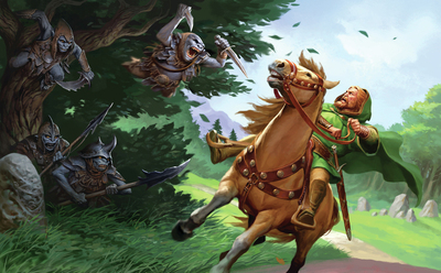 lone-wolf-dangerous-roads-interior-fantasy-illustration-lonewolf-horse-rider-man-hero-goblins-ambush-road-jpg