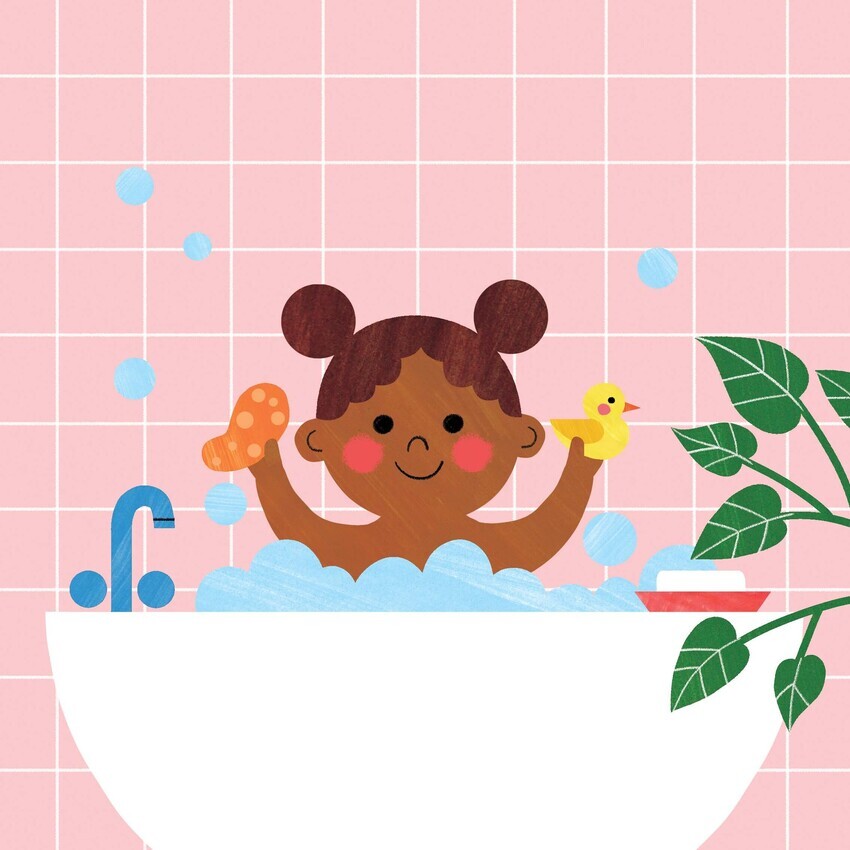 Bath Time Cover, Happy Yak