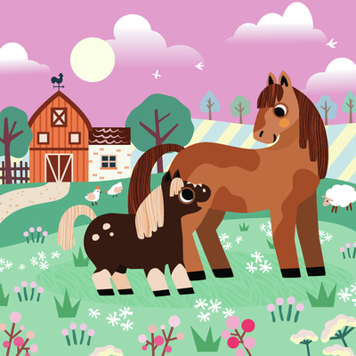 farm-animal-animals-horse-mare-foal-countryside-barn-field-jpg