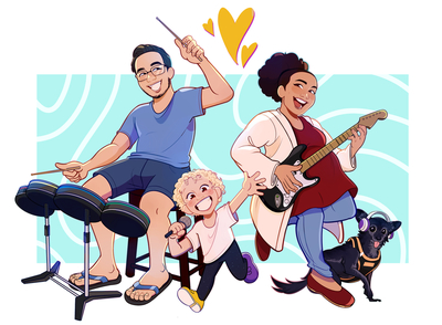fumisketchies-family-commission-playing-instruments-jpg