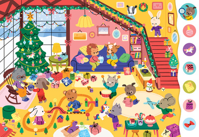 christmas-morning-opening-presents-gifts-toys-tree-animal-characters-bunny-wolf-dog-bear-rhino-hedgehog-mouse-dino-unicorn-train-airplane-jpg