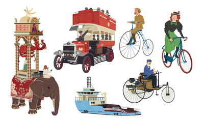 transport-old-science-inventors-animal-cars-bicycle-dress-clothes-jpg
