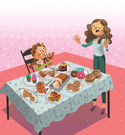 jacq-has-celiac-mom-girl-table-food-cake-pizza-bagle-pasta-bread-jpg