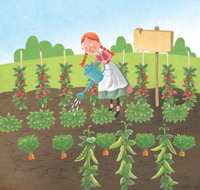the-grumpy-donkey-garden-girl-grow-carrots-peas-tomatoes-jpg
