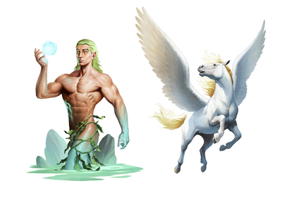 forgotten-fantasy-good-creatures-potamoi-and-pegasus-jpg