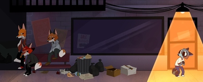 cartoon-foxes-nighttime-city-scared-raccoon-jpg