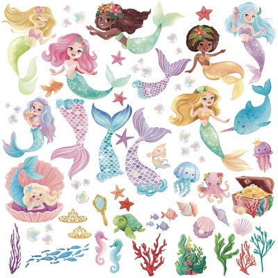 mermaid-wall-stickers