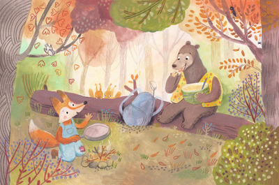 fox-and-bear-picknick