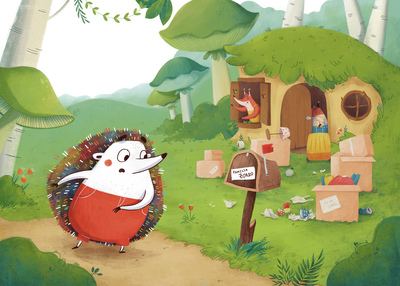 hedgehog-forest-woods-fox-house-mailbox-jpg
