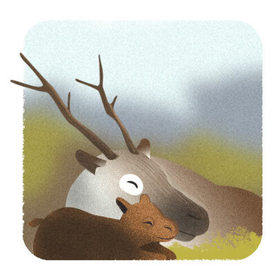 on-land-caribou-spread-spot-art-3-jpg
