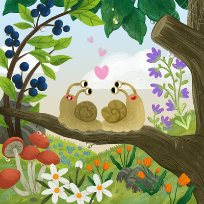 nature-snails-couple-lover-love-valentine-flowers-fruits-berries-mushrooms-jpg