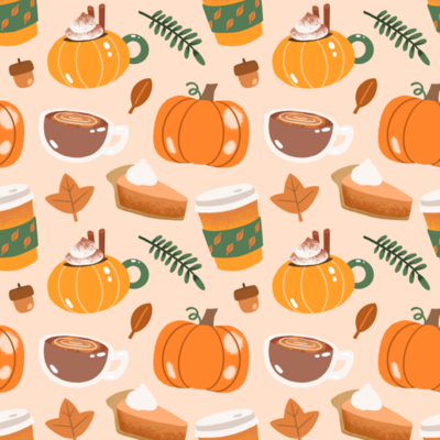 autumn-coffee-pattern