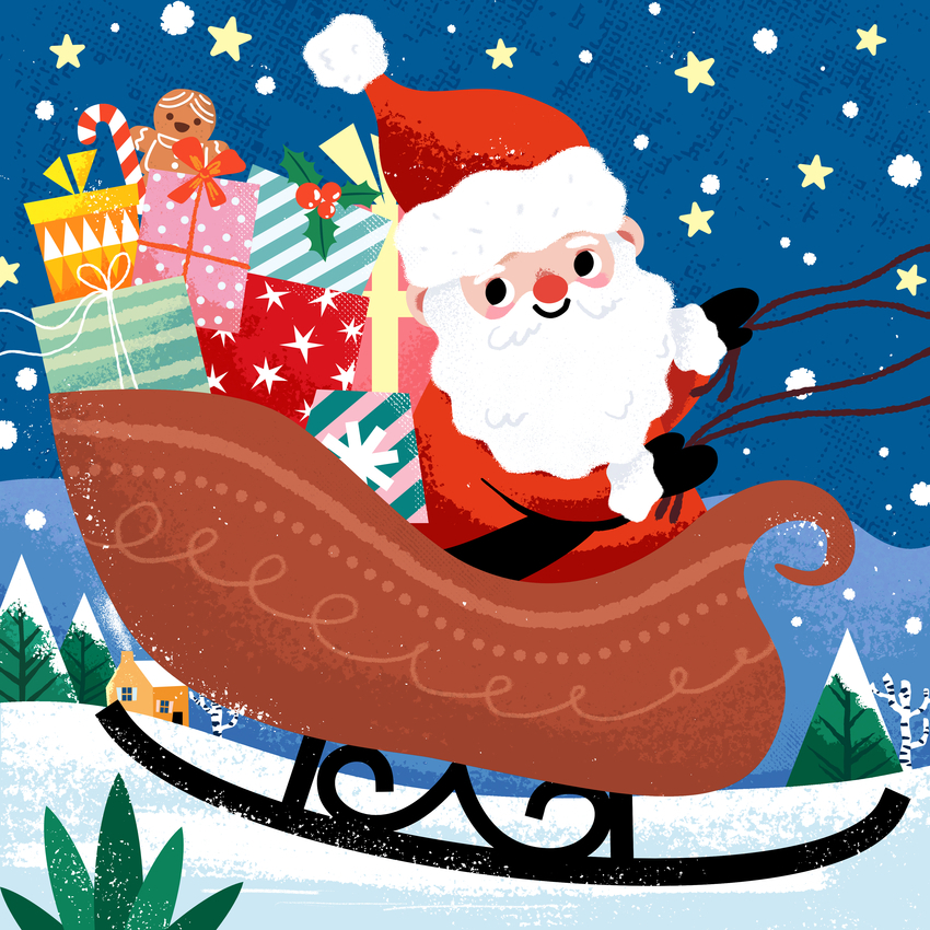 Christmas_Santa_sleighs_holidays_winter_snow_present_presents_gingerbread_holly_candy_Santa Claus