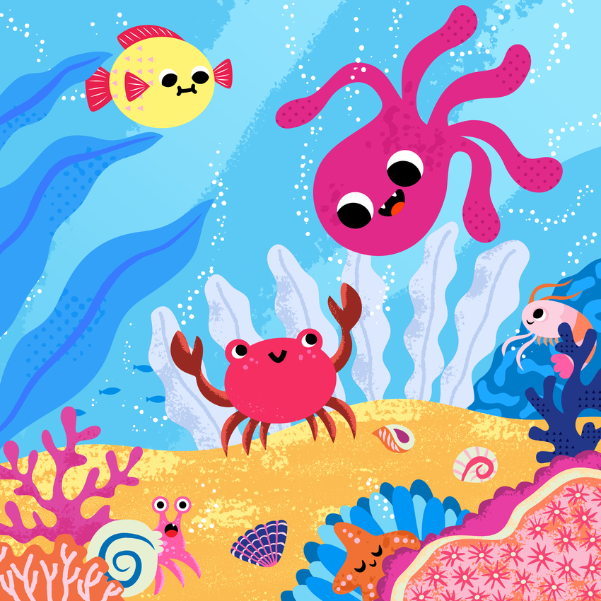 sea_ocean_water_underwater_fish_octopus_crab_starfish_shrimp_shell_coral_marine_animal_animals