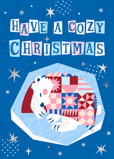 christmas-greeting-card-holidays-polar-bear-winter-snow-cold-cozy