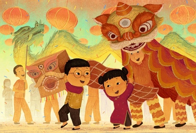 boy-girl-chinese-lion-dance-lunar-new-year-texture-pencil-crayon-jpg-jpg