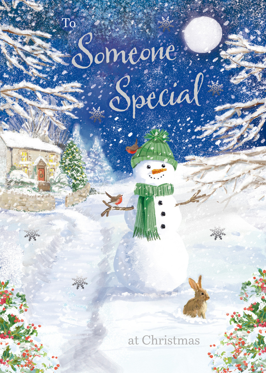 Advocate - Christmas Snowman and rabbits.jpg