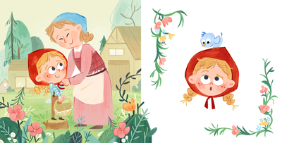 girl-mom-outdoor-grass-flowers-bird-jpg